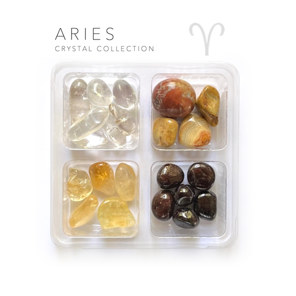 Aries Zodiac Rox Box - jumbo 4 pack- crystals and stone gift