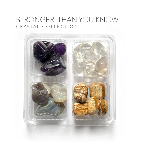STRONGER THAN YOU KNOW - Rox Box - crystal set - crystal kit: 8 pack eco kraft