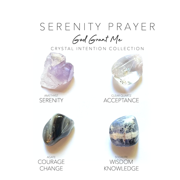 Serenity Prayer Collection - crystals and stones set: 4