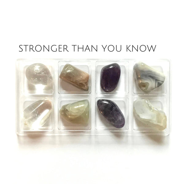STRONGER THAN YOU KNOW - Rox Box - crystal set - crystal kit: 8 pack eco kraft