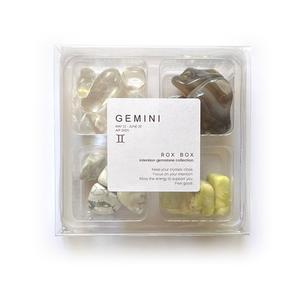 Gemini Zodiac Rox Box - jumbo set- crystals and stones