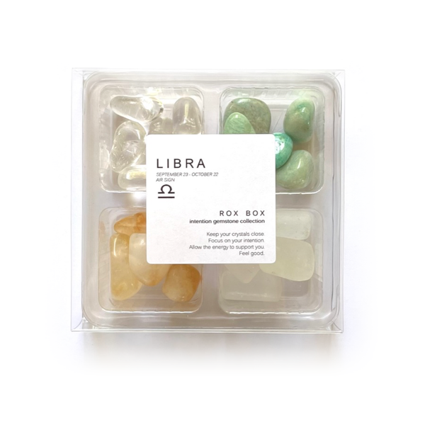 Libra Zodiac Rox Box - Crystals and Stones gift set kit