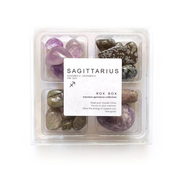 Sagittarius Zodiac - jumbo - Crystals and Stones gift set