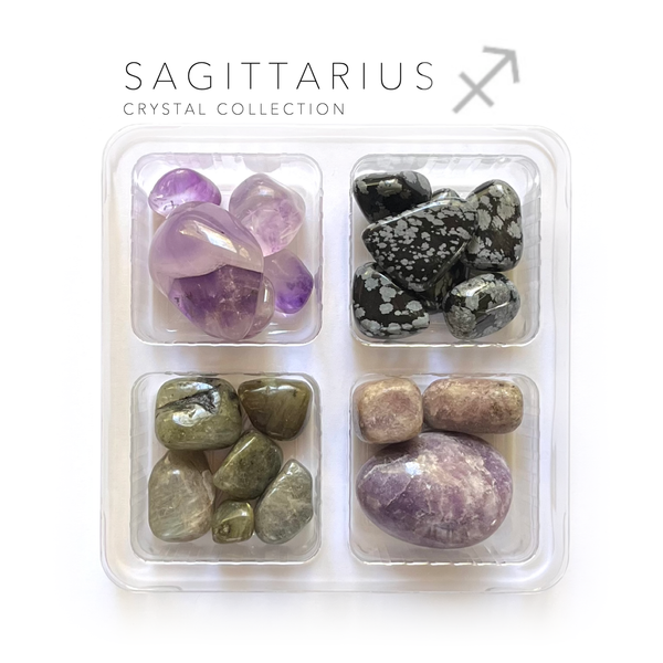 Sagittarius Zodiac - jumbo - Crystals and Stones gift set