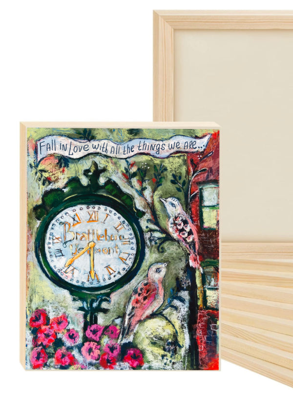 Brattleboro Clock Print