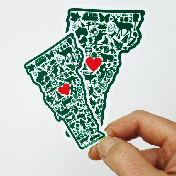 Vermont State Sticker: Large