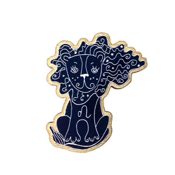 Lion Constellation Zodiac Pin