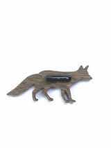 Vulpecula pin - fox constellation pin - fox constellation brooch - cut fox jewelry - teenager gift ideas -  fox wooden pin - starry fox